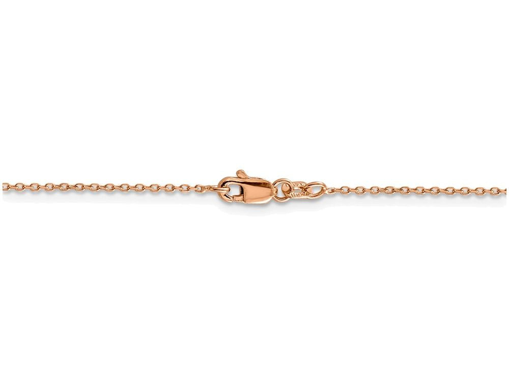 FJC Finejewelers 18 Inch 14k Rose Gold 1.0mm Cable Chain Necklace