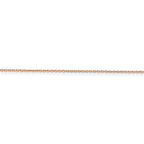 FJC Finejewelers 14k Rose Gold 1.0mm Bright Cut Cable Chain