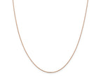 FJC Finejewelers 14k Rose Gold 1.0mm Bright Cut Cable Chain
