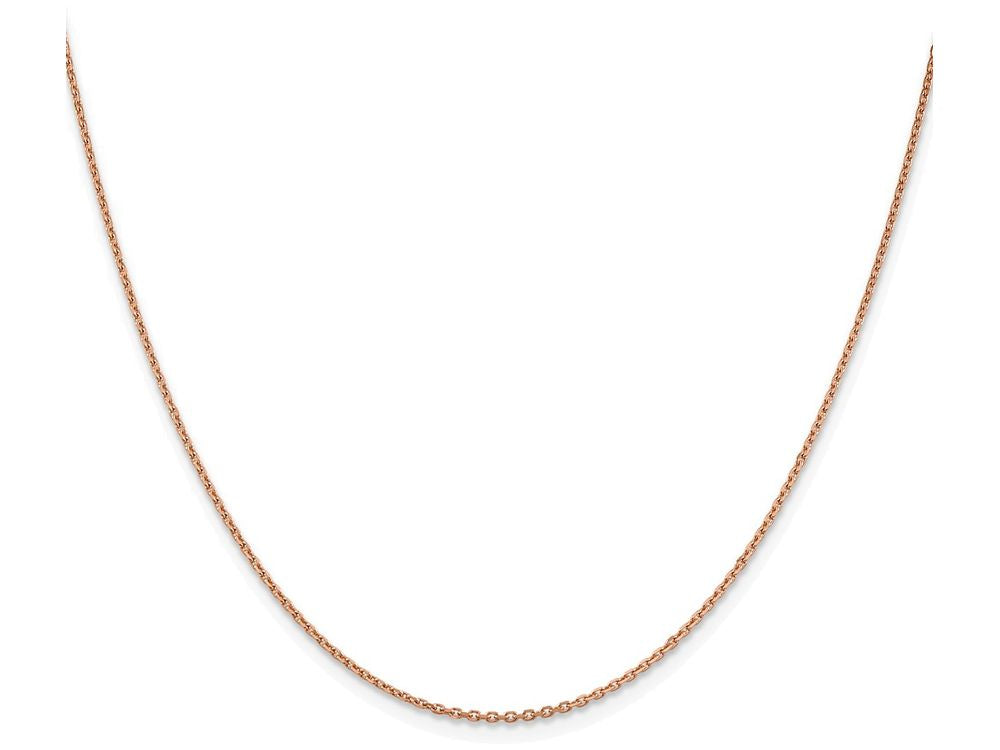 FJC Finejewelers 18 Inch 14k Rose Gold 1.4mm bright-cut Cable Chain Necklace