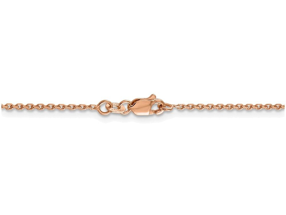 FJC Finejewelers 20 Inch 14k Rose Gold 1.4mm bright-cut Cable Chain Necklace