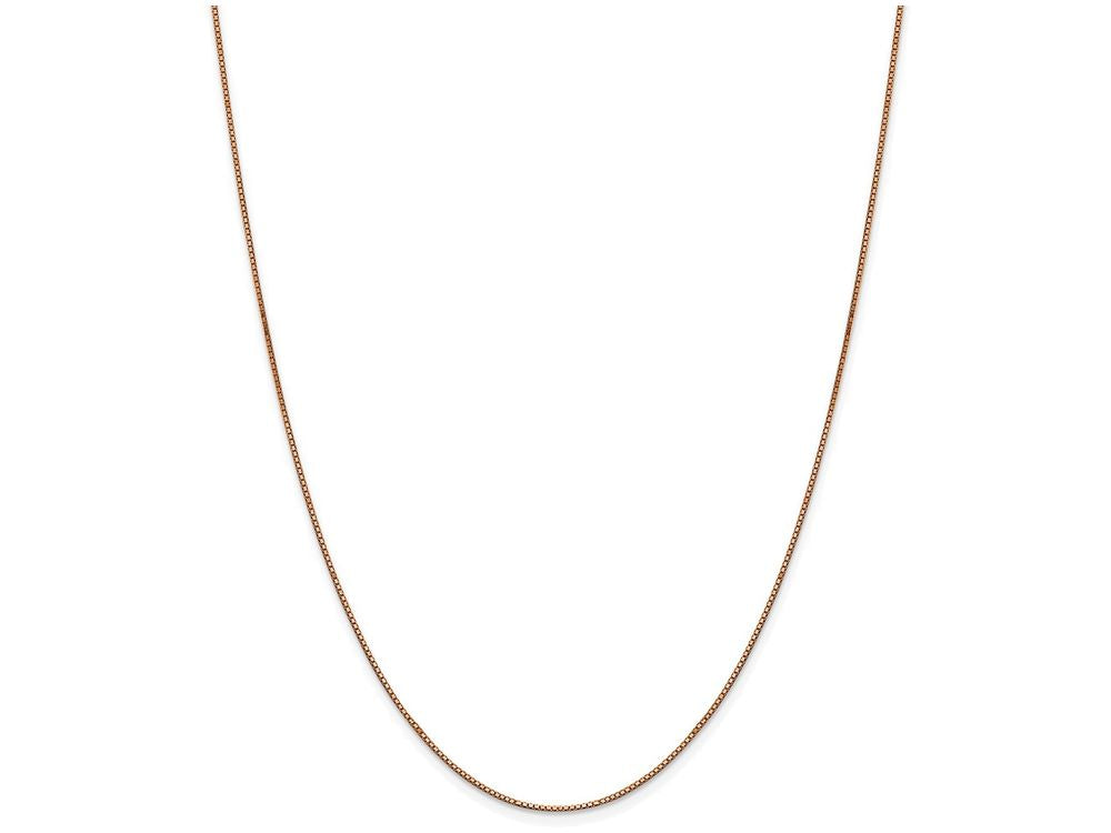 FJC Finejewelers 24 Inch 14k Rose Gold 0.70mm Box Link Chain Necklace