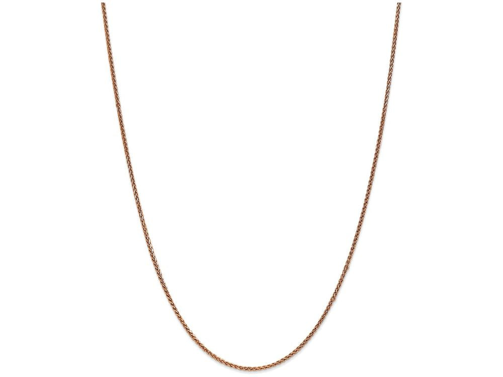 FJC Finejewelers 24 Inch 14k Rose Gold 1.40mm Wheat Chain Necklace