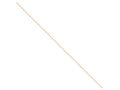 FJC Finejewelers 16 Inch 14k Rose Gold .7mm Ropa Chain Necklace