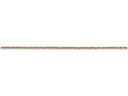 FJC Finejewelers 16 Inch 14k Rose Gold 1.1mm Ropa Chain Necklace