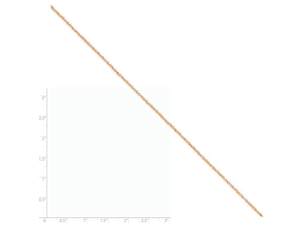 FJC Finejewelers 16 Inch 14k Rose Gold 1.7mm Ropa Chain Necklace
