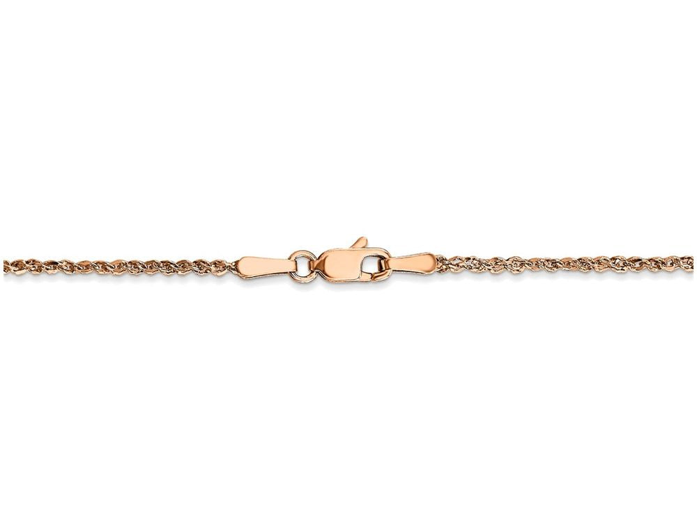 FJC Finejewelers 16 Inch 14k Rose Gold 1.7mm Ropa Chain Necklace