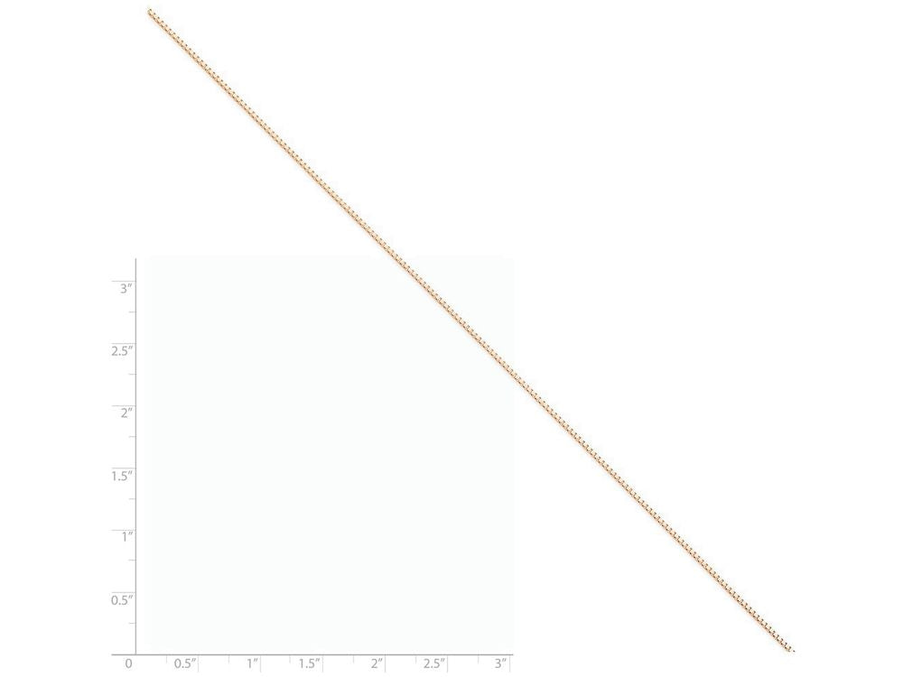 FJC Finejewelers 20 Inch 14k Rose Gold 1.0mm Box Link Chain Necklace