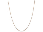 FJC Finejewelers 18 Inch 14k Rose Gold .8mm bright-cut Cable Chain Necklace