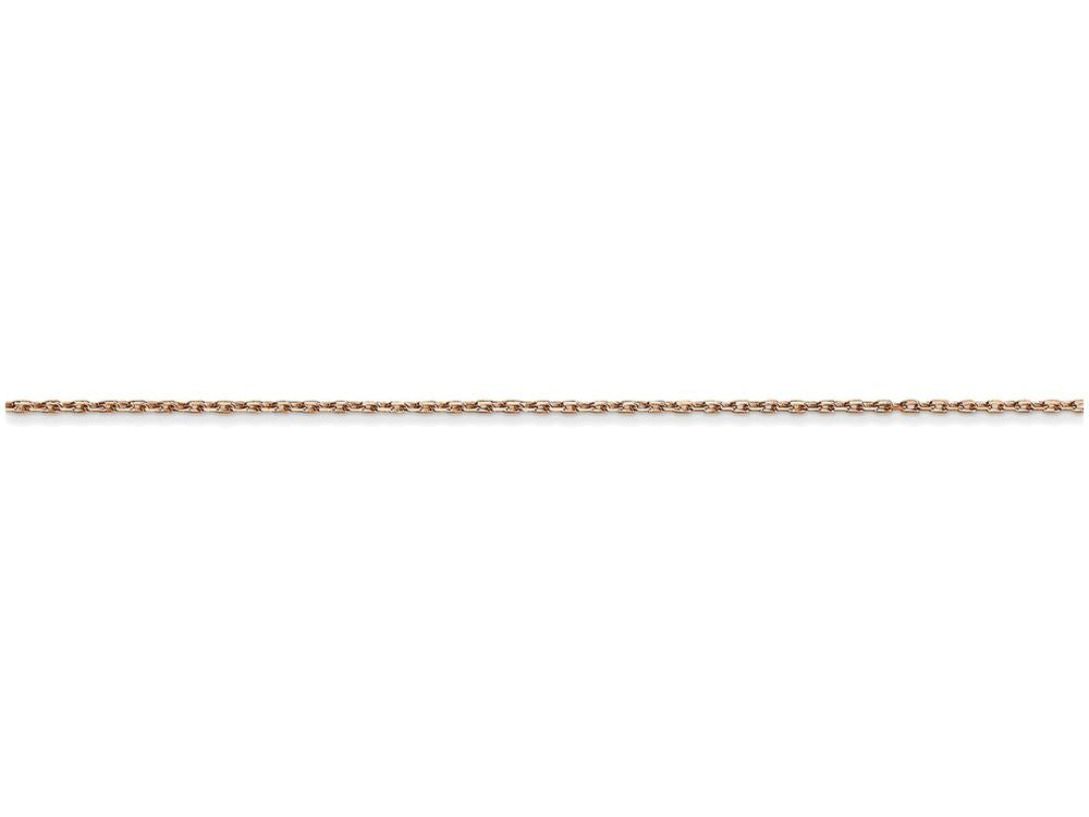 FJC Finejewelers 24 Inch 14k Rose Gold .8mm bright-cut Cable Chain Necklace