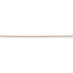 FJC Finejewelers 14k Bright Cut Rose Gold .65mm Spiga Chain