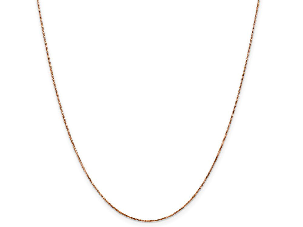 FJC Finejewelers 14k Bright Cut Rose Gold .65mm Spiga Chain