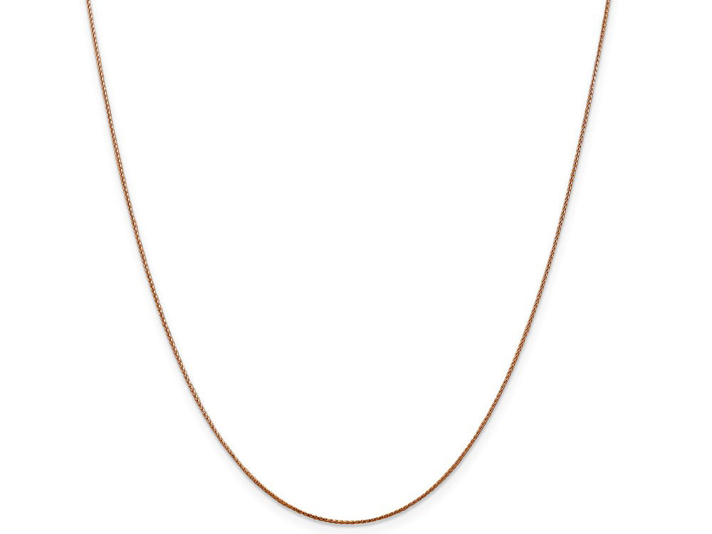 FJC Finejewelers 14k Bright Cut Rose Gold .65mm Spiga Chain