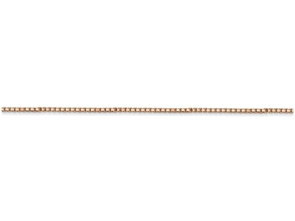 FJC Finejewelers 7 Inch 14k Rose Gold 1.0mm Box Link Chain Bracelet