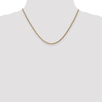 FJC Finejewelers 14k Rose Gold 1.8mm Solid Bright Cut Spiga Chain