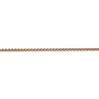 FJC Finejewelers 14k Rose Gold 1.8mm Solid Bright Cut Spiga Chain
