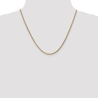 FJC Finejewelers 14k Rose Gold 1.8mm Solid Bright Cut Spiga Chain