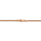 FJC Finejewelers 14k Rose Gold 1.8mm Solid Bright Cut Spiga Chain