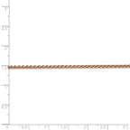 FJC Finejewelers 14k Rose Gold 1.8mm Solid Bright Cut Spiga Chain