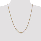 FJC Finejewelers 14k Rose Gold 1.8mm Solid Bright Cut Spiga Chain
