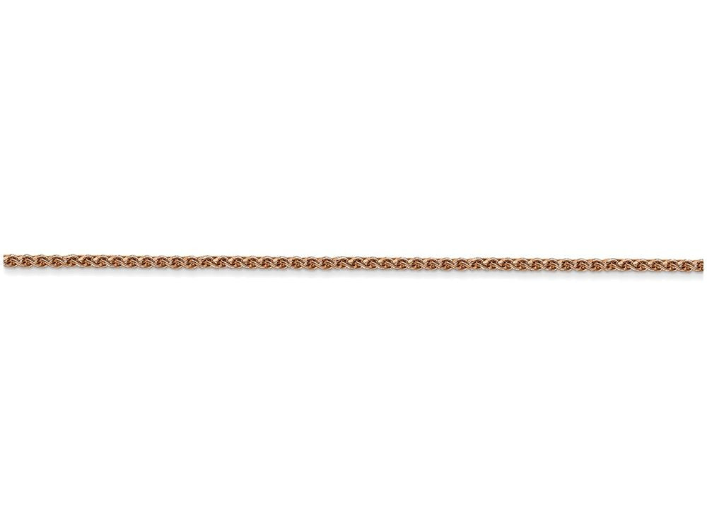 FJC Finejewelers 24 Inch 14k Rose Gold 1.2mm Spiga Chain Necklace