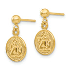FJC Finejewelers 14k Yellow Gold Polished Raphael Angel Earrings