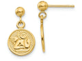 FJC Finejewelers 14k Yellow Gold Polished Raphael Angel Earrings