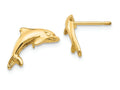 FJC Finejewelers 14k Yellow Gold Dolphin Earrings