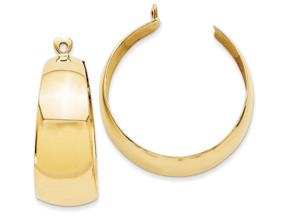 FJC Finejewelers 14k Yellow Gold Polished Hoop Earring Jackets