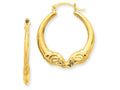 FJC Finejewelers 14k Yellow Gold Polished Ram Hoop Earrings
