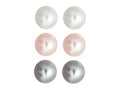 FJC Finejewelers 7mm White, Rose, and Grey 3 Pair Cultured Pearl Earrings Set