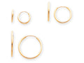 FJC Finejewelers 14k Yellow Gold Madi K Polished 3-pair Set - Endless Hoop Children Earrings