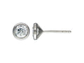 Finejewelers Rhodium Plated Sterling Silver 5mm Premium CZ Martini Earrings Studs