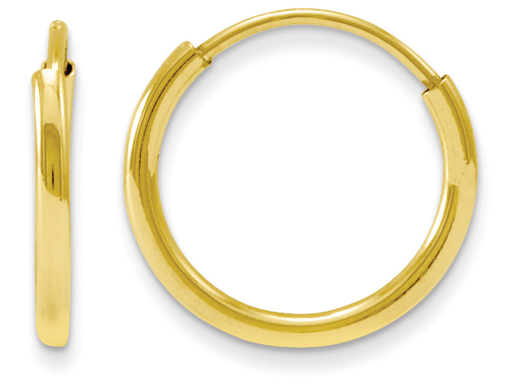 FJC Finejewelers 14k Yellow Gold Madi K Endless Hoop Children Earrings