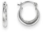 FJC Finejewelers 14k White Gold Madi K 1.70mm Hoop Children Earrings