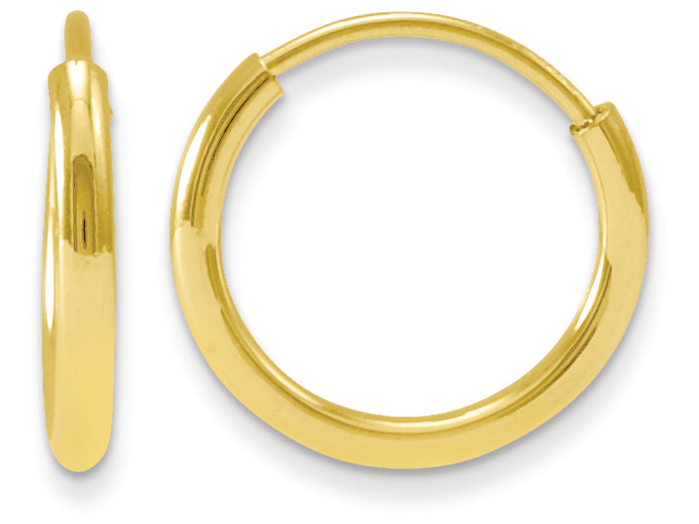 FJC Finejewelers 14k Yellow Gold Madi K Endless Hoop Children Earrings