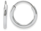 FJC Finejewelers 14k White Gold Madi K Endless Hoop Children Earrings