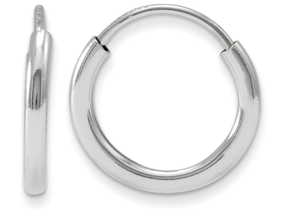 FJC Finejewelers 14k White Gold Madi K Endless Hoop Children Earrings