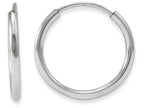 FJC Finejewelers 14k White Gold Madi K Endless Hoop Children Earrings
