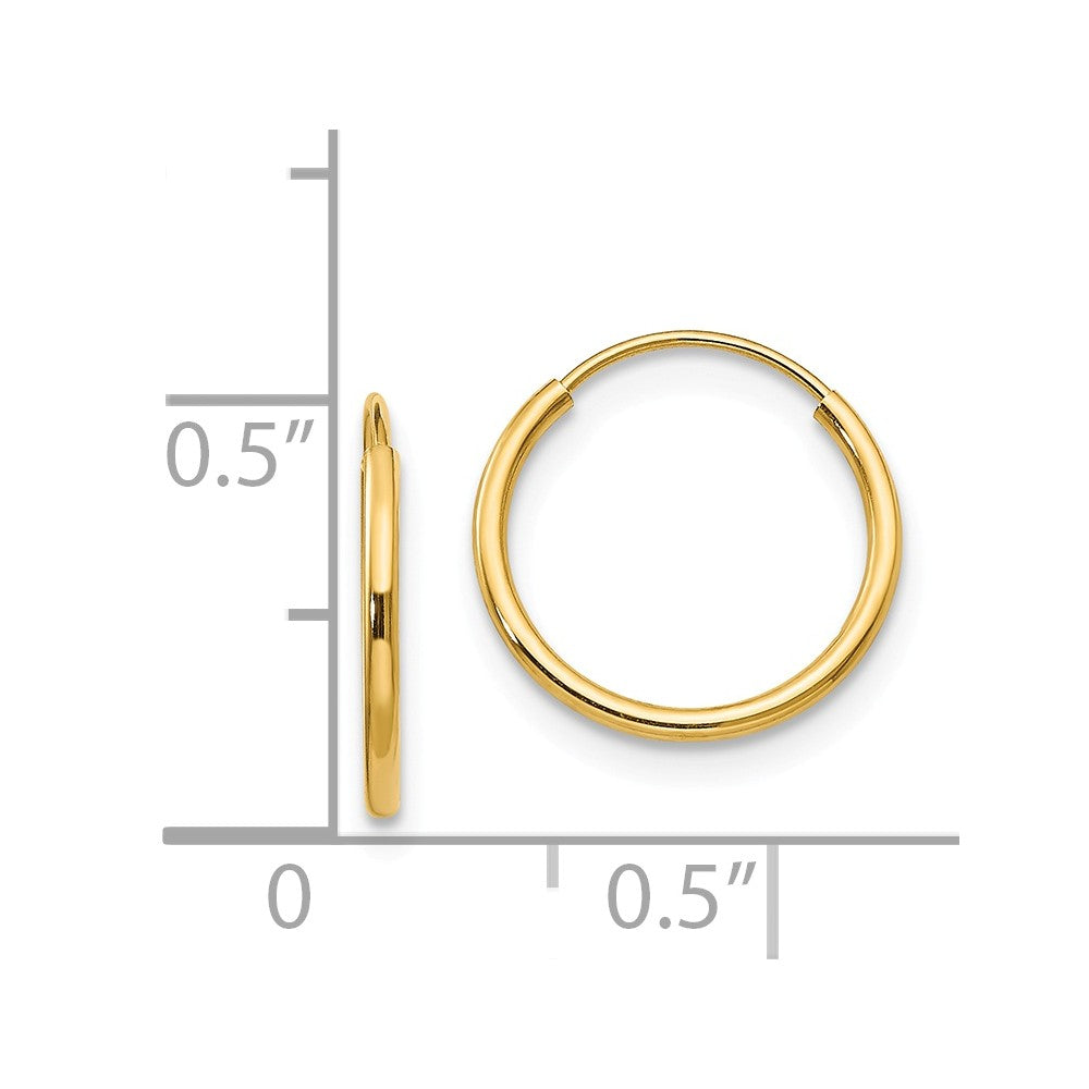 FJC Finejewelers 14k Madi K Endless Hoop Children Earrings