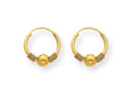 FJC Finejewelers 14k Yellow Gold Madi K Endless Hoop W/bead Children Earrings