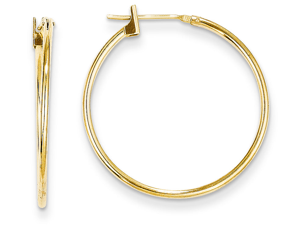 FJC Finejewelers 14k Yellow Gold Madi K 1mm Hoop Children Earrings