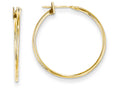 FJC Finejewelers 14k Yellow Gold Madi K 1mm Hoop Children Earrings