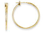FJC Finejewelers 14k Yellow Gold Madi K 1mm Hoop Children Earrings