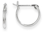FJC Finejewelers 14k White Gold Madi K 1mm Hoop Children Earrings