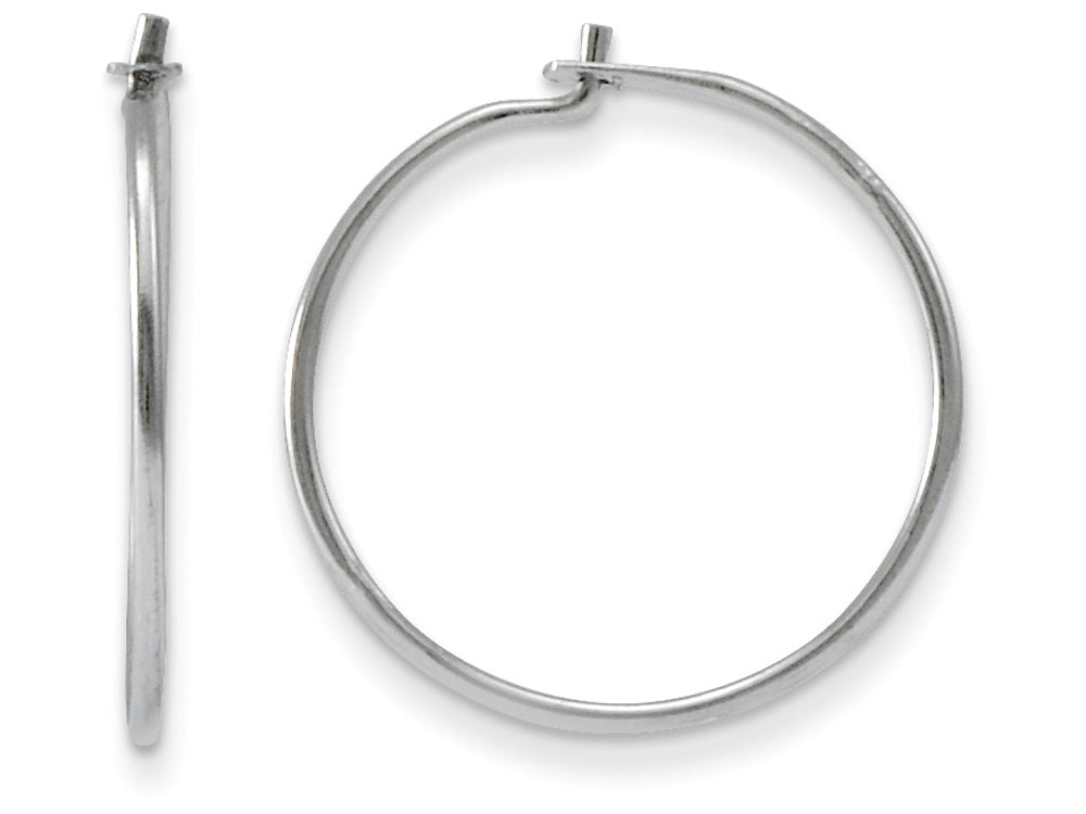 FJC Finejewelers 14k White Gold Madi K Sm. Endless Hoop Children Earrings
