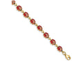 FJC Finejewelers 14k Yellow Gold Enamel Resin Ladybug Bracelet