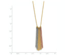 FJC Finejewelers 16 Inch 14 kt Tri Color Gold Dangle Chain With 2in Ext Necklace