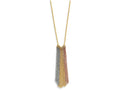 FJC Finejewelers 16 Inch 14 kt Tri Color Gold Dangle Chain With 2in Ext Necklace
