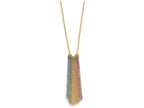FJC Finejewelers 16 Inch 14 kt Tri Color Gold Dangle Chain With 2in Ext Necklace